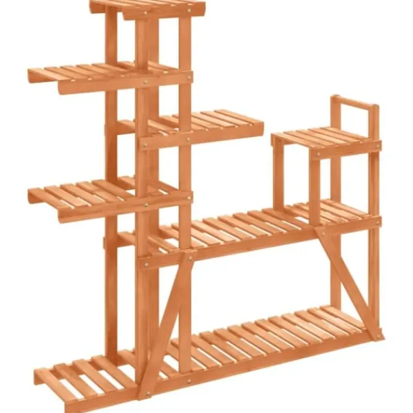 vidaXL Växtställ 110x25x111 cm massivt granträ - Växtställ