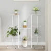Best Växtställ 94,5x25x89 cm vit järn - Växtställ Växtställ