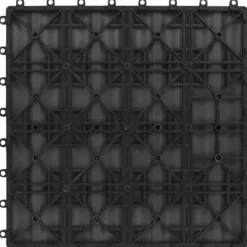Discount 11x Terrassplattor Relief WPC 30x30 cm 1 m² Grå Trädgårdsplatta 45035 Trädgårdsprydnader