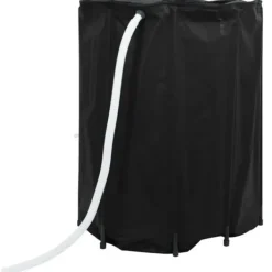 Discount Vikbar 750 L Vattentank med Kran - PVC Regntunna för Utebruk | Färg: Grön | Storlek: 750 L Regntunnor