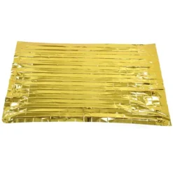 Vikbar PET-aluminiserad film Emergency Thermal Filt - Bärbar överlevnadsutrustning för camping och utomhusaktiviteter - Guld, 210CMx160CM