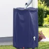 Vikbar vattentank 1000 L med kran - Slitstark PVC | Färg: Grön | Storlek: 1000 L