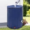 Vikbar vattentank med kran 750 L PVC - Slitstark och lättanvänd | Färg: Grön | Storlek: 750 L