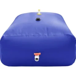 Online Vikbar vattentank med kran 2100 L PVC - Perfekt för regnvatten | Färg: Grön | Storlek: 2100 L Regntunnor