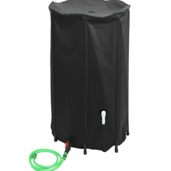 Discount Vikbar vattentank med kran - 250 L PVC | Färg: Grön | Storlek: 250 L Regntunnor
