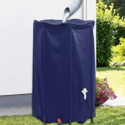 Hot Vikbar vattentank med kran - PVC 500 L | Färg: Grön | Storlek: 500 L Regntunnor