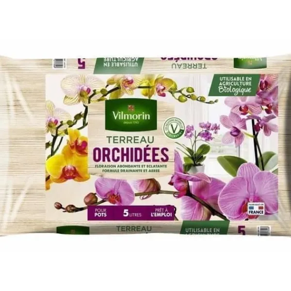 Outlet VILMORIN Orchid kompost 5 L Jord & Sand