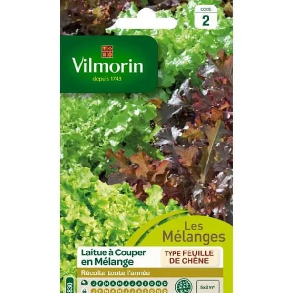 VILMORIN Salladsfröblandning för att skära GRÖN OCH RÖD SKÅL