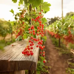 Vinbärsväxt - Set om 4 - Ribes rubrum 'Jonkheer van Tets' - Höjd 50-60cm - ⌀15cm