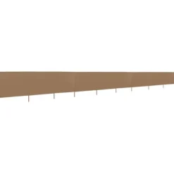 vidaXL Vindskydd 9 paneler tyg 1200x160 cm taupe