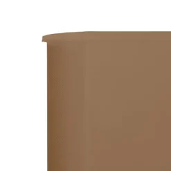 vidaXL Vindskydd 9 paneler tyg 1200x160 cm taupe