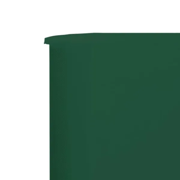 Best Vindskydd 5 paneler tyg 600x160 cm grön Vinddekoration