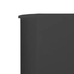 vidaXL Vindskydd 3 paneler tyg 400x120 cm antracit