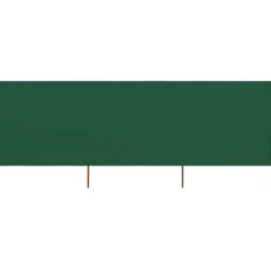 Online Vindskydd 3 paneler tyg 400x160 cm grön Vinddekoration