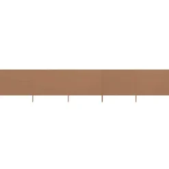 vidaXL Vindskydd 5 paneler tyg 600x120 cm taupe