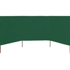 Vindskydd 3 paneler tyg 400x120 cm grön - Vindskärm - Vindskärmar - Home & Living