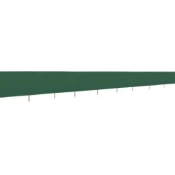 Discount Vindskydd 9 paneler tyg 1200x120 cm grön Vinddekoration