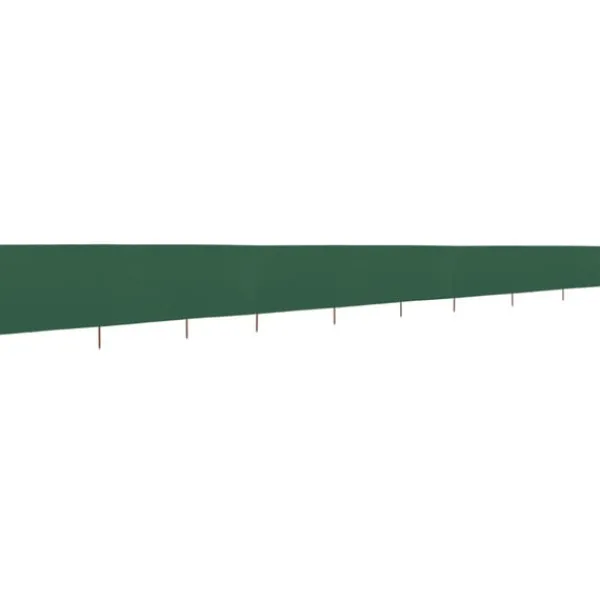 Discount Vindskydd 9 paneler tyg 1200x120 cm grön Vinddekoration