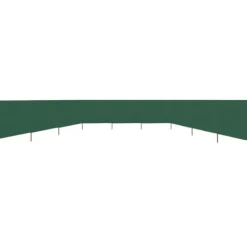 Discount Vindskydd 9 paneler tyg 1200x120 cm grön Vinddekoration