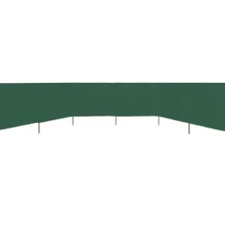Clearance Vindskydd 6 paneler tyg 800x120 cm grön Vinddekoration