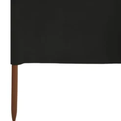 Vindskydd 3 paneler tyg 400x160 cm svart - Vindskärm - Vindskärmar - Home & Living