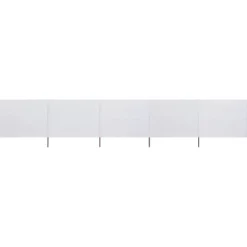 Best Vindskydd 5 paneler tyg 600x120 cm sandvit - Vindskärm - Vindskärmar - Home & Living Vinddekoration