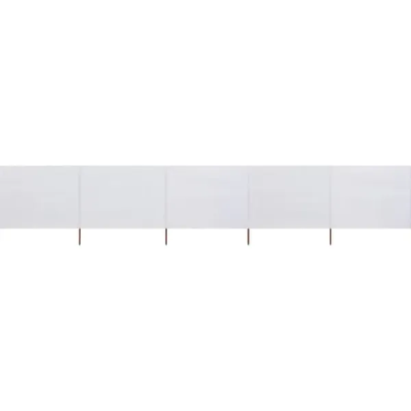 Best Vindskydd 5 paneler tyg 600x120 cm sandvit - Vindskärm - Vindskärmar - Home & Living Vinddekoration