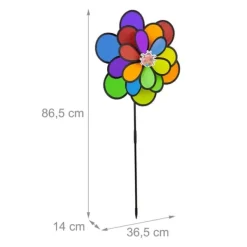 Best Vindsnurra, 36,5x14x86,5 cm, Flerfärgad Vinddekoration