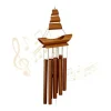 Vindspel, Bambuseka Båt, 72x20x6 cm, Brun