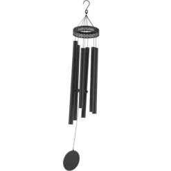 Vindspel för utomhusbruk, aluminium, djup ton, hög kvalitet, avslappnande ljud, trädgårdsdekorationer, 1473 mm
