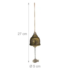Online Vindspel set, 27x5 cm, Guld Vinddekoration