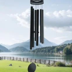 Vindspel, 147.3x23 cm, Svart, Aluminium