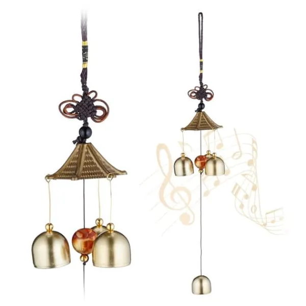Sale Vindspel, 39x7.5x7.5 cm, Guld Vinddekoration