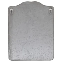 Vintage brevlåda - Väggmonterad postlåda - Vägg-/Staketmontering - Präglad metall - Utomhus - Med lock - Mått 26×9,5×34 cm - Grå