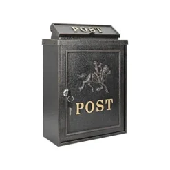 vidaXL Vintage väggpostlåda - - Bronze - Gjutet aluminium - 29x13x41 cm - Rostbeständig - Vattentät
