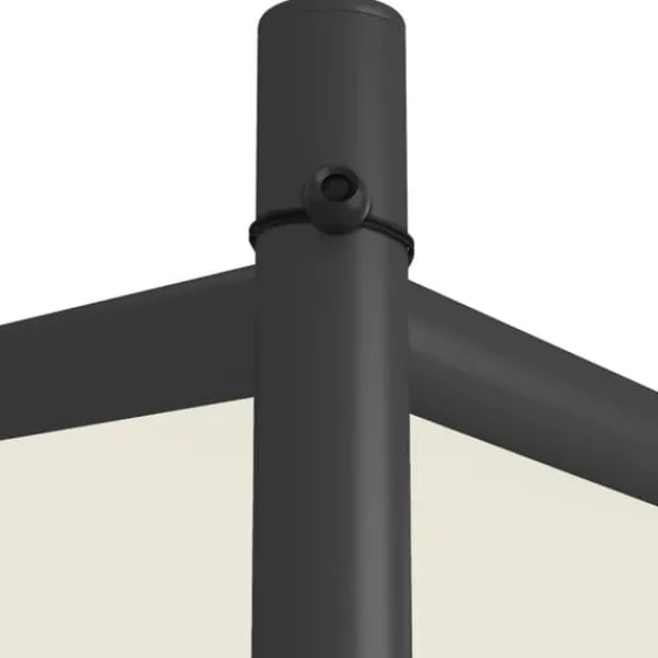 Vit paviljong 3x3 m - Vattentålig polyester och stålram | Färg: Vit | Storlek: 3x3 m