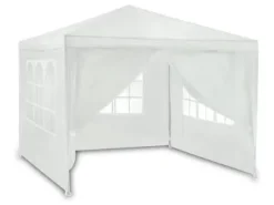 Vit trädgårdspaviljong 3x3m 4936 Tält & Lusthus