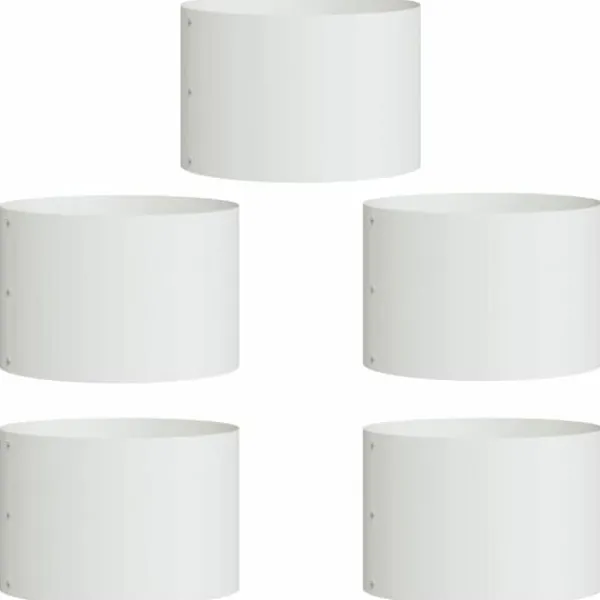 Outlet Vita Keramiska Krukor för Inomhusbruk | Diameter: 30 cm | Färg: Vit Krukväxter Inomhus
