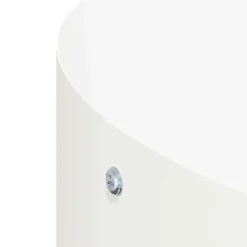 Sale Vita Metallkrukan - Cylindrisk Design för Inomhus och Utomhus | Färg: Vit | Storlek: 30 cm Krukväxter Inomhus