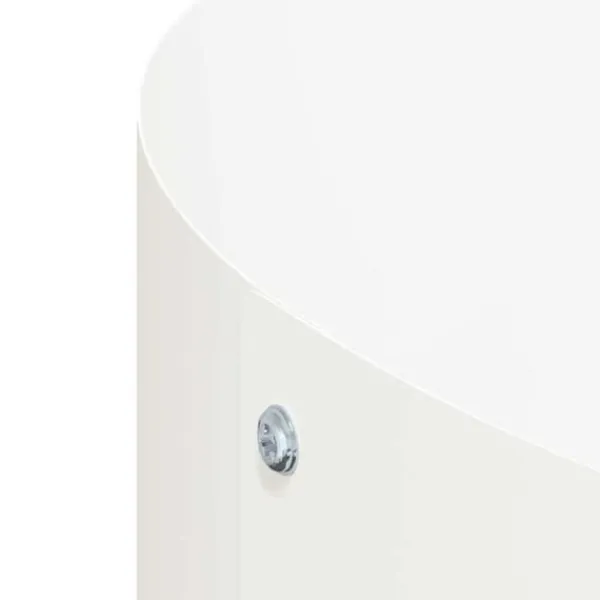 Sale Vita Metallkrukan - Cylindrisk Design för Inomhus och Utomhus | Färg: Vit | Storlek: 30 cm Krukväxter Inomhus