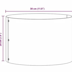 Sale Vita Metallkrukan - Cylindrisk Design för Inomhus och Utomhus | Färg: Vit | Storlek: 30 cm Krukväxter Inomhus