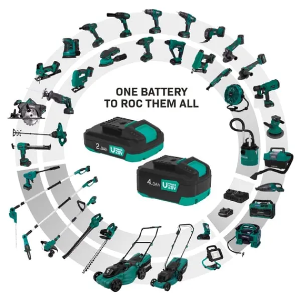 Outlet Gräsklippare & Trimmer 20V – Set inkl. 4.0Ah Batteri och laddare Trädgårdsmaskiner