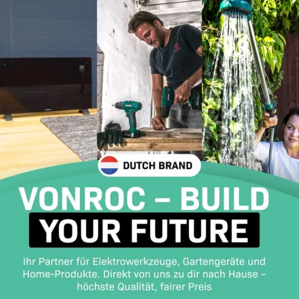 Online Högtryckstvätt 2200W – 170 Bar – 450L/h – Integrerad Tvättmedelsbehållare – 8m Slang – För Hem och Trädgård Trädgårdsmaskiner