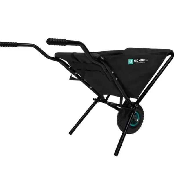 Clearance Hopfällbar Skottkärra – Lätt och Platsbesparande Trädgårdsvagn med 30 kg Kapacitet, Ergonomiska Handtag och Luftfyllda Hjul Trädgårdsverktyg