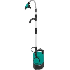 Vonroc Regnvattenpump för Tunnor – 400W, 5200 L/h, Flottörbrytare & Torrkörningsskydd, 10m Kabel – Effektiv Vattenhantering för Trädgården