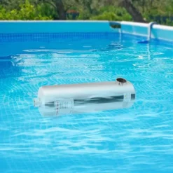 Värmeväxlare för pool i rostfritt stål, 60 kW, SPA-termostatvärmare, cirkulationsuppvärmning, silver