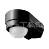 V-TAC 6612, Infraröd sensor, Kabel, 10 m, Innertak/vägg, inomhus, Utomhus, Svart Rörelsedetektorer