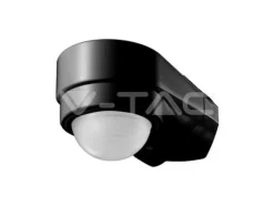 V-TAC 6612, Infraröd sensor, Kabel, 10 m, Innertak/vägg, inomhus, Utomhus, Svart Rörelsedetektorer