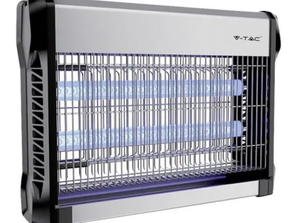 Discount V-TAC VT-3220 11180 UV-insektfanger 20 W (B x H x T) 397 x 280 x 93,5 mm Sort, Grå 1 stk Flugsmällor