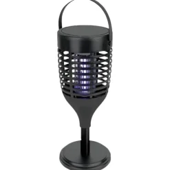 V-TAC VT-3215 23459 UV-insektsfångare UV-ljus, Strömgitter 5 W (L x B x H) 128 x 128 x 672 mm Svart 1 st Flugsmällor